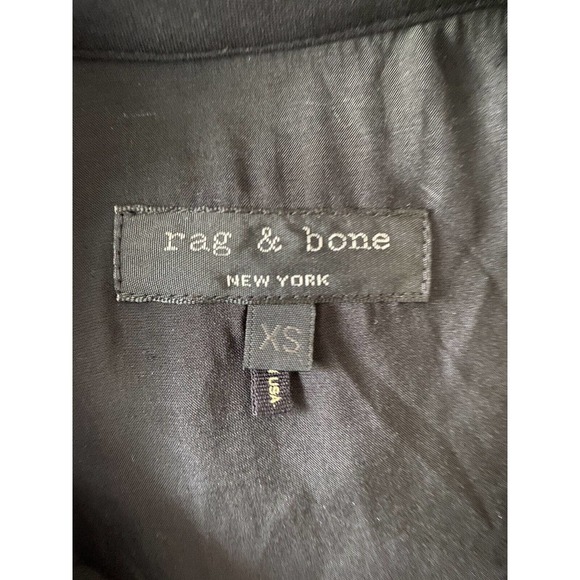 Rag & Bone Shirt Dress Shift Black Sleeveless Pleated Silk Button Down X… - Picture 6 of 7